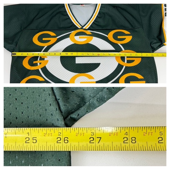 Vintage Wilson Green Bay Packers Cropped Practice Jersey Women’s Size XL - Picture 15 of 16